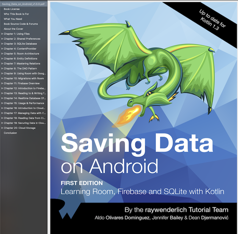 Saving Data on Android Ray Wenderlich
